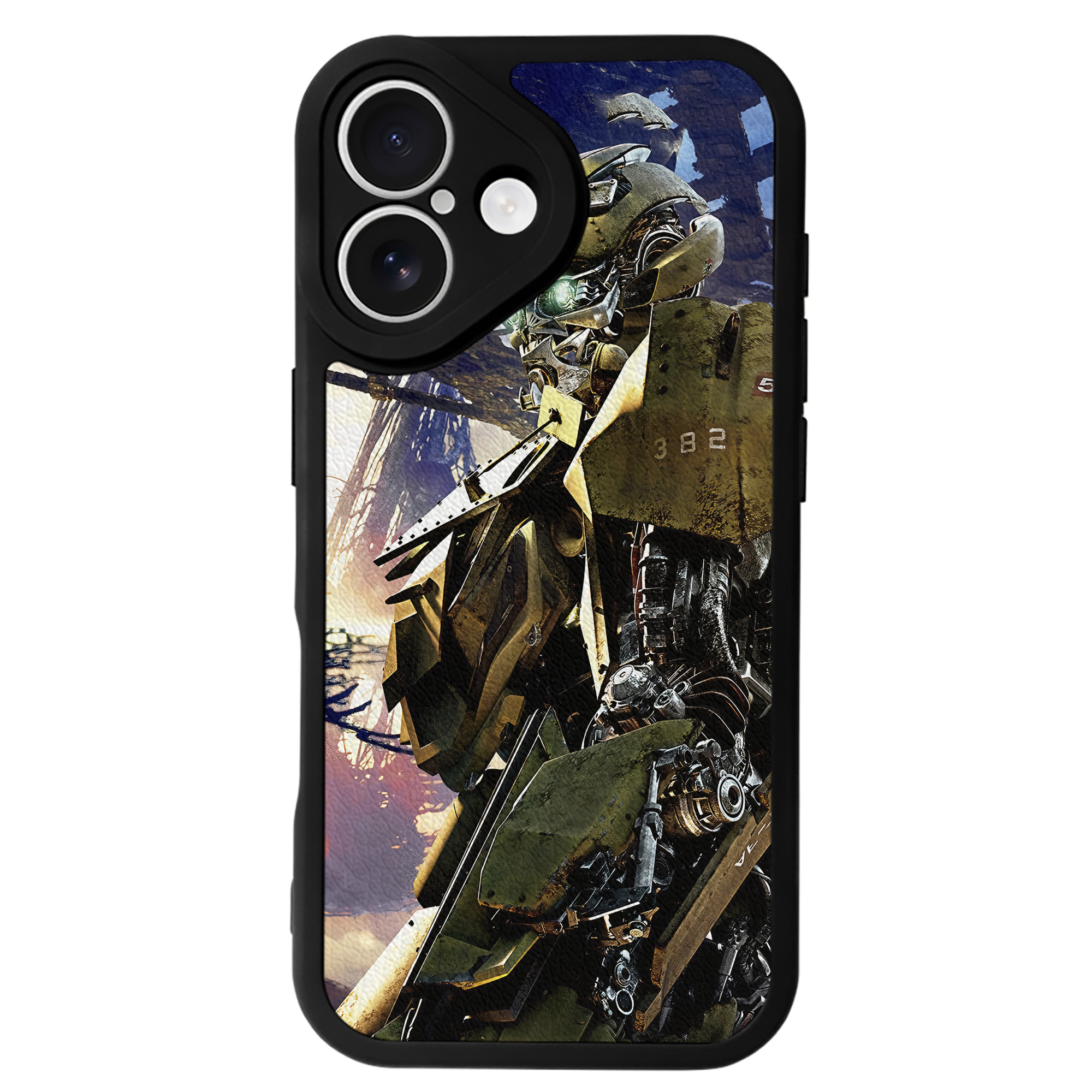 （画像用） Transformers トランスフォーマー 【iPhone 16シリーズ対応】シリコンスマホケース（レザー調） 材質：シリコン